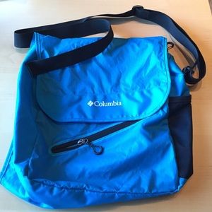 Brilliant blue Columbia satchel style gym bag