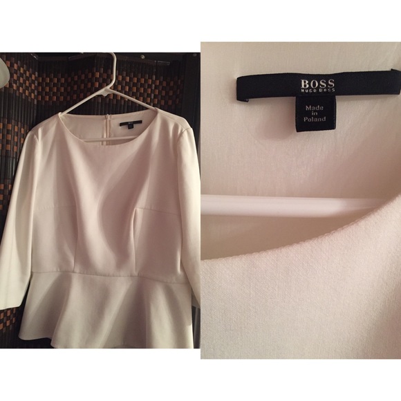 White Hugo Boss top