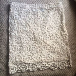 Knit cream/ivory skirt