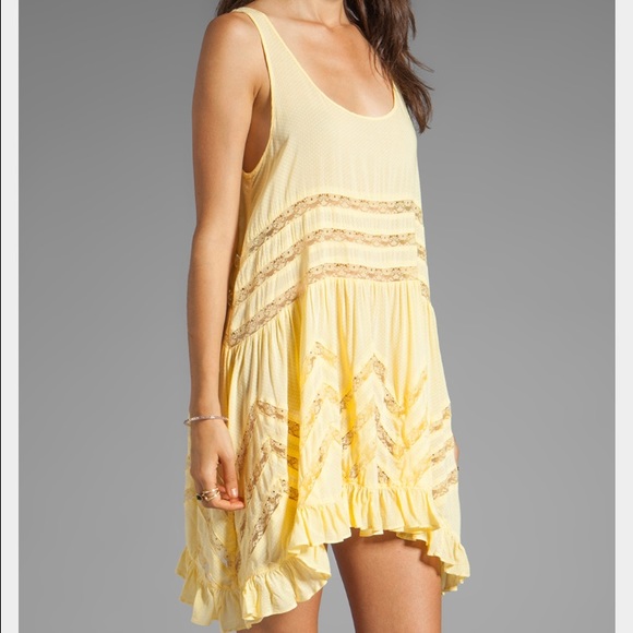 NWOT yellow free people dress