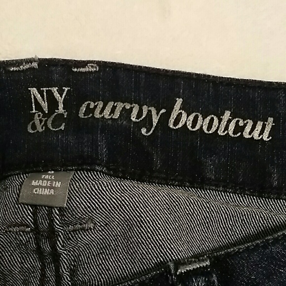 Bundled NY&CO curvy bootcut jeans size 6 tall - Picture 2 of 3