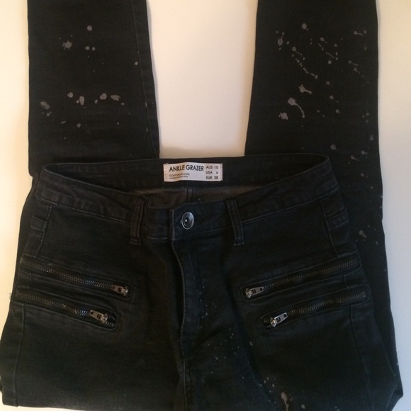 Cotton on ankle grazer distressed jeans