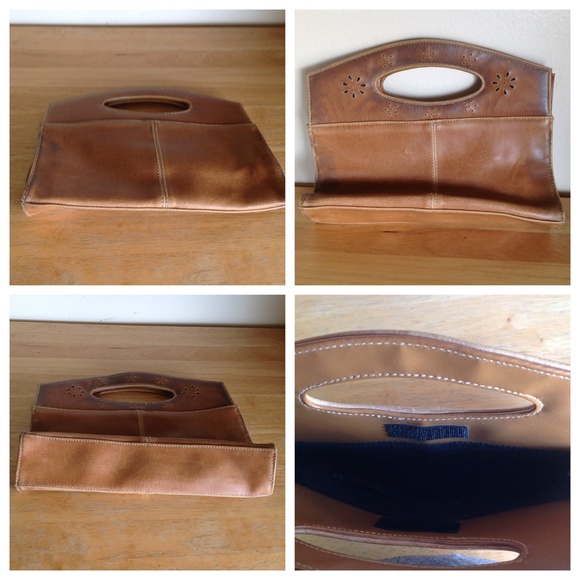 Imitation Light Brown Leather Purse