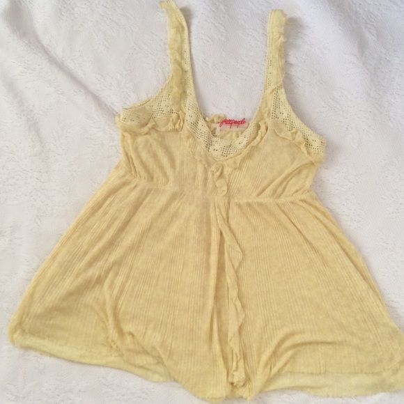 Yellow Free People Tank