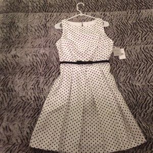 Black and white polka dot dress Sz 6