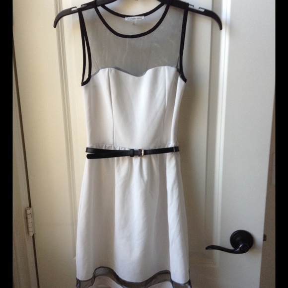 Black & White Mesh Dress