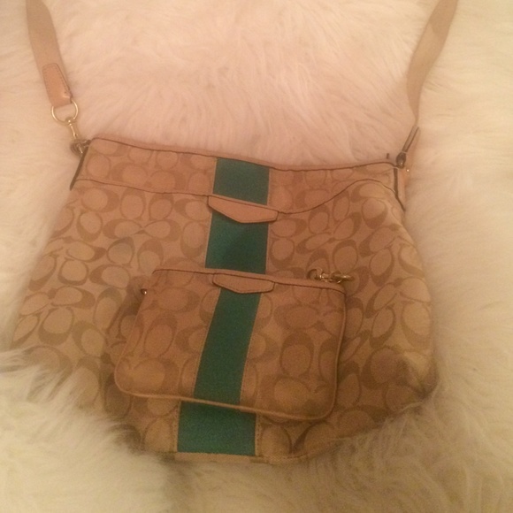 Coach satchel and matching wristlet set