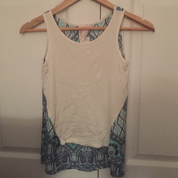 High/Low Tank With Chiffon Back