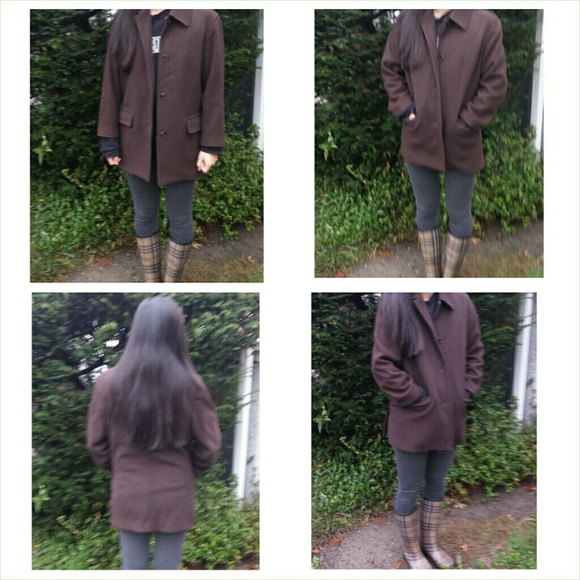 JCrew Vintage Wool car coat in dark brown - Picture 1 of 4