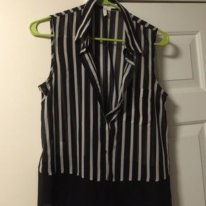 BCBGeneration black and white blouse