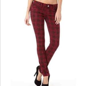 Almost famous checker jeans