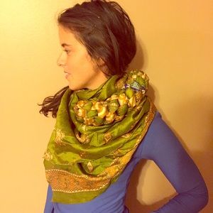 Handmade one-of-a kind scarf by Italian designer