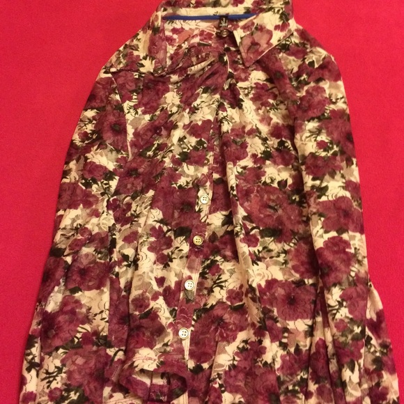Lace dress shirt