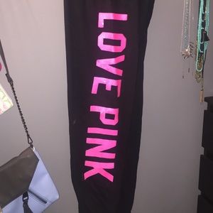 VS Love pink sweats