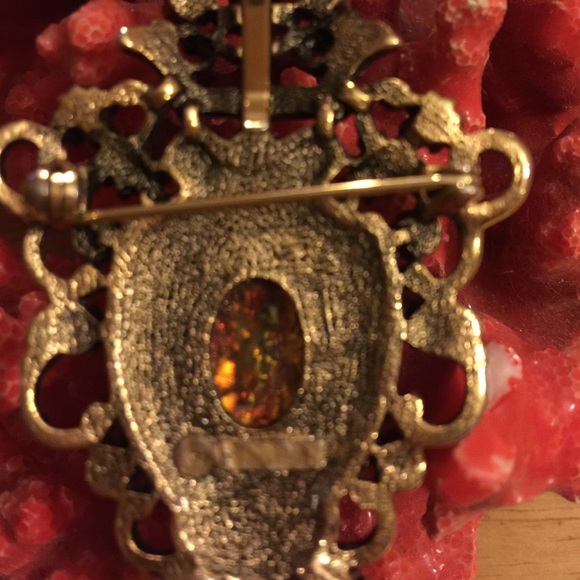 Vintage create opal brooch pendent - Picture 4 of 4