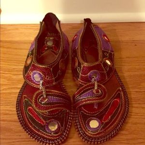 Handmade sandals from India