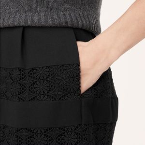 NWT LOFT Lace Stripe Skirt