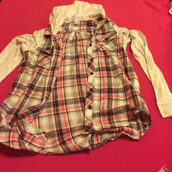 Flannel with hood