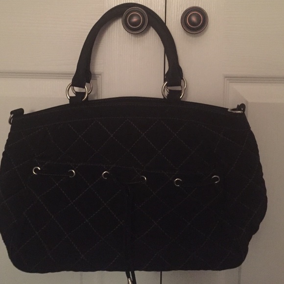 Vera Bradley Black Handbag- Very Rare!