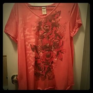 Faded Glory Flower blouse