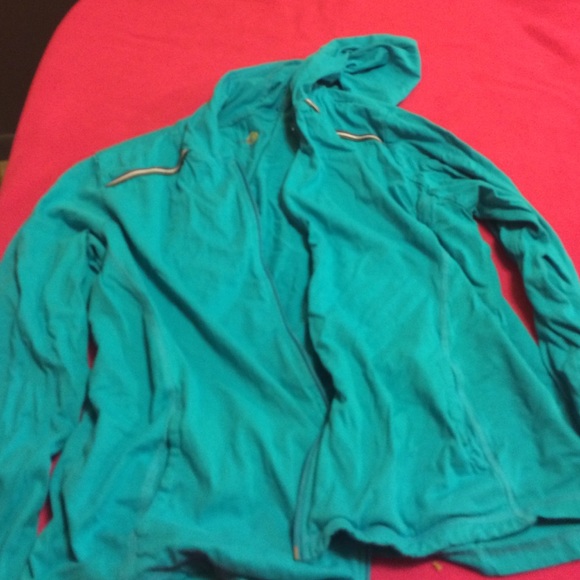 Blue athletic hoodie