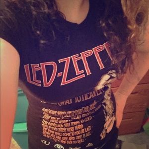 Led Zeppelin Stairway To Heaven Women's Band Shirt