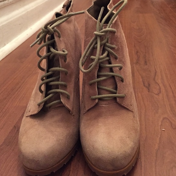 Taupe Bakers booties
