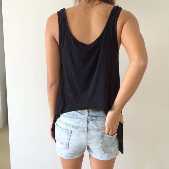 Black crop top - Picture 3 of 4