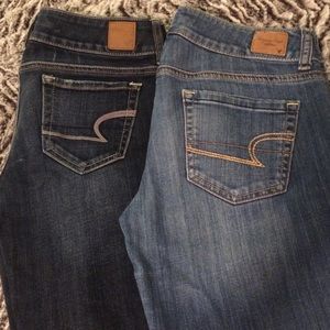 2 pair American Eagle Jeans Size 4