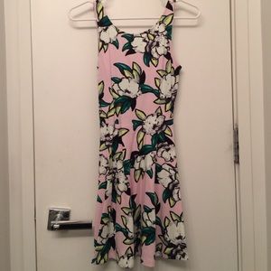 Cute floral dress with low back