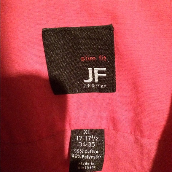 Men's slim fit XL pink dress shirt - Picture 2 of 2