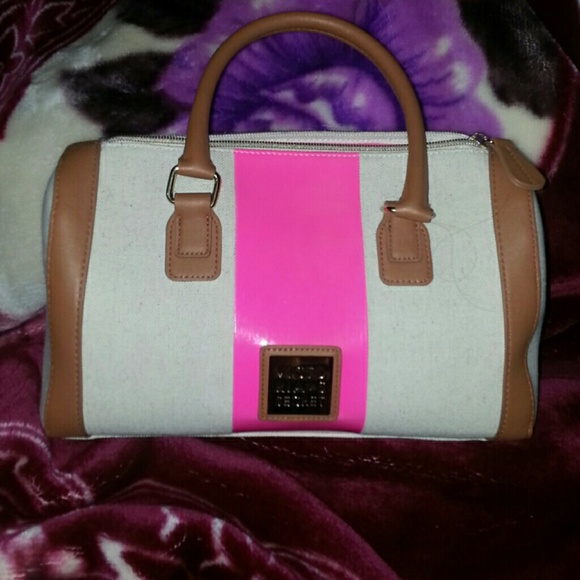 Brand new Victoria Secret beige and pink purse