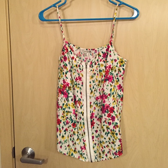 Forever 21 floral tank top