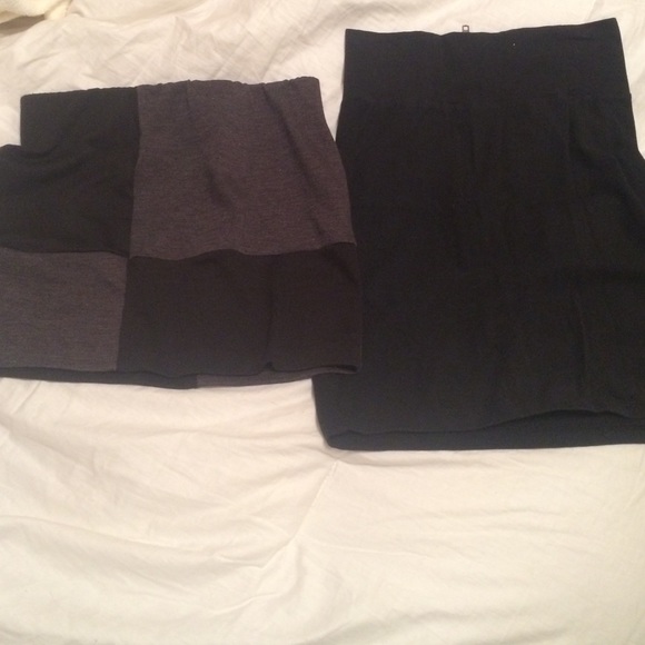 Black mini skirts