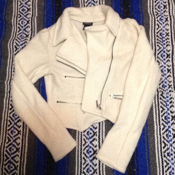 White moto jacket