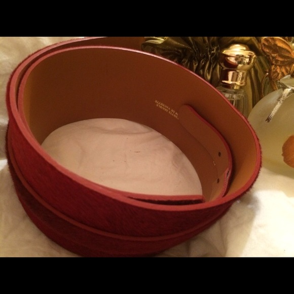 NWOT MAISON BOINET Calf Hair Wide Belt