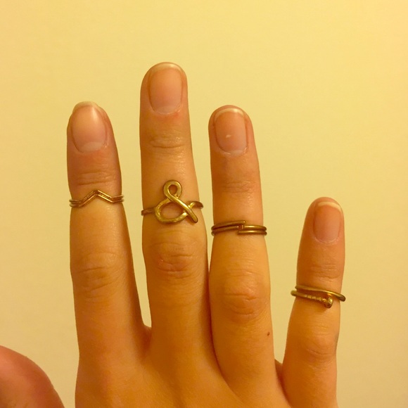 TOPSHOP BUNDLE PACK 6 MIDI RINGS