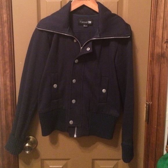 Navy casual jacket - Picture 1 of 4