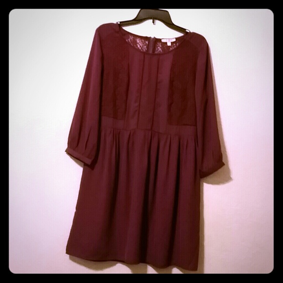 Beautiful  plum dress , Perfect for Fall🍁🍁🍁