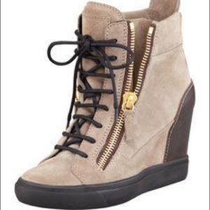 giuseppe zanotti wedge sneakers
