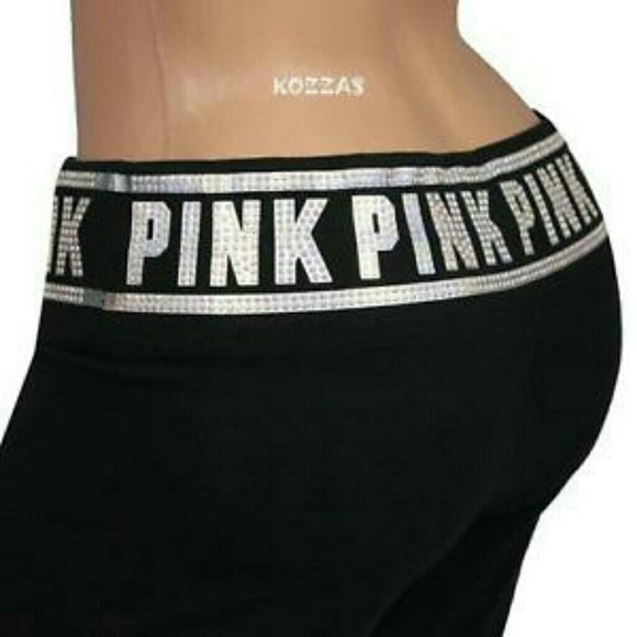 Vs pink bling yoga leggings nwt small NO TRADES