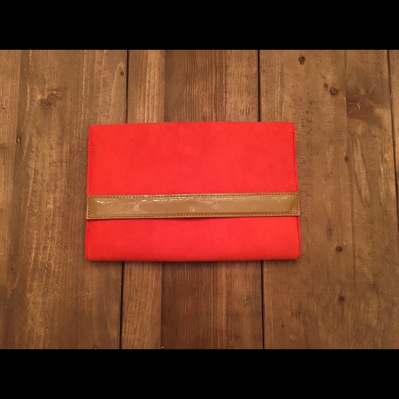 H&M orange clutch