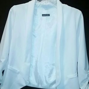White blazer. Good with any outfit