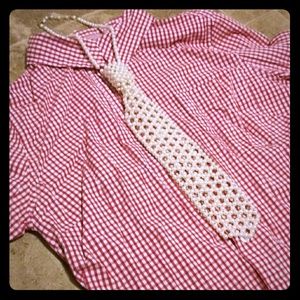 Vintage pearl neck tie