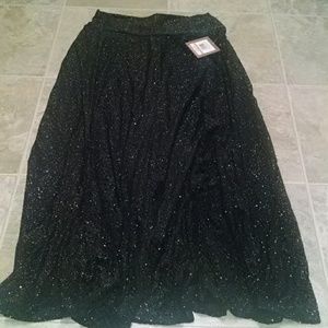 Black gold sparkle skirt