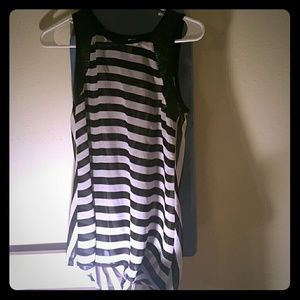 striped see thru top