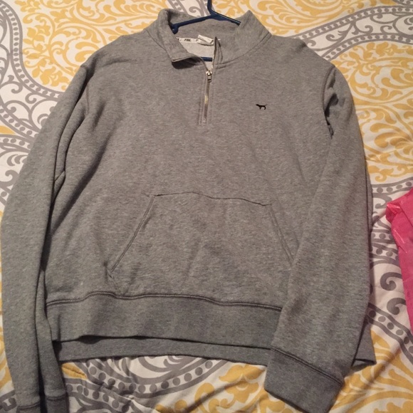 Pink size large quater zip