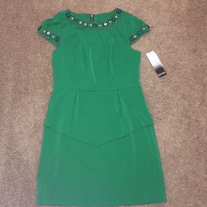 KENSIE PEPLUM DRESS