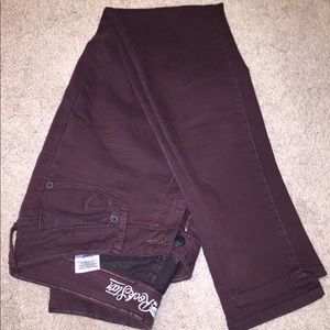 Maroon Old Navy skinny jeans