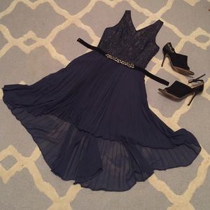 **SOLD**BCBG Navy lace dress